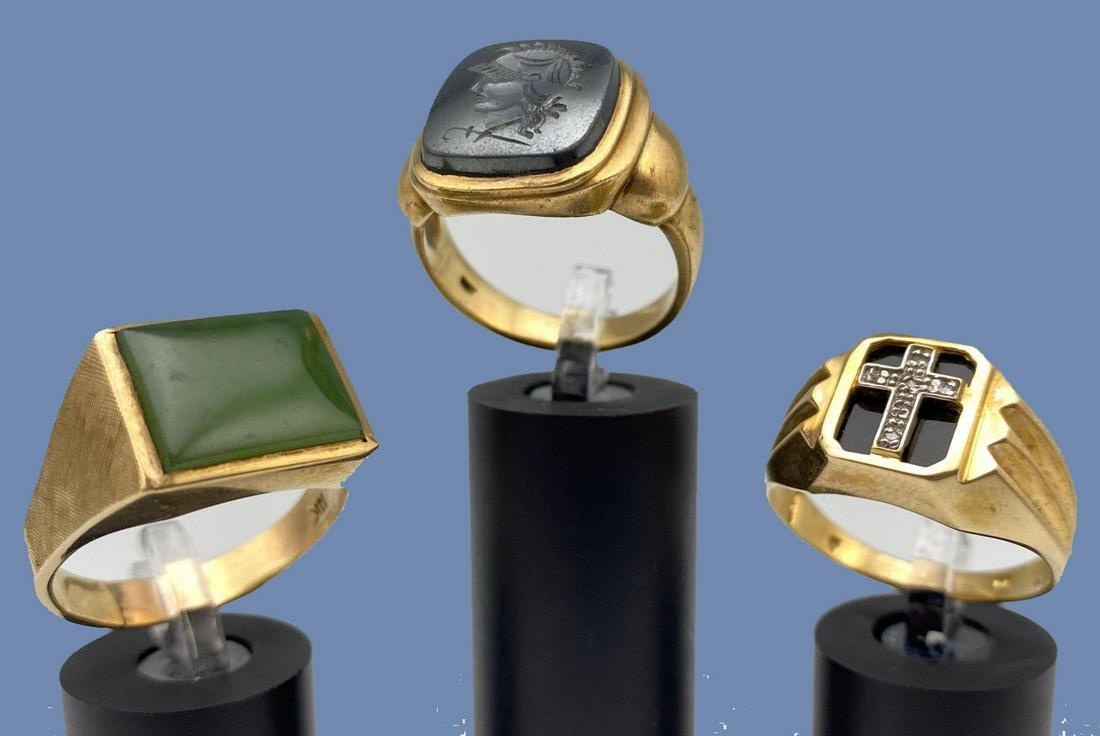 3 Gold 10k Rings. 22.7g (1 of 15)