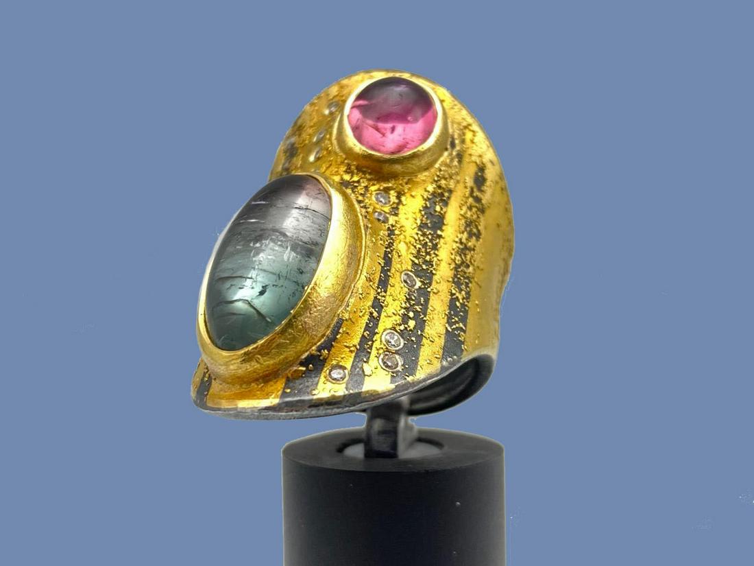 Sydney Lynch 14k, Sterling Tourmaline & Amethyst Ring (1 of 11)