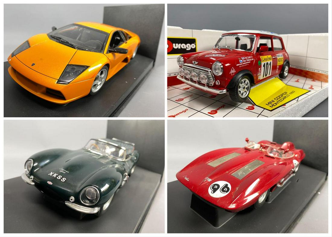 4 AutoArt And Bburago Diecast Model Cars. (1 of 19)