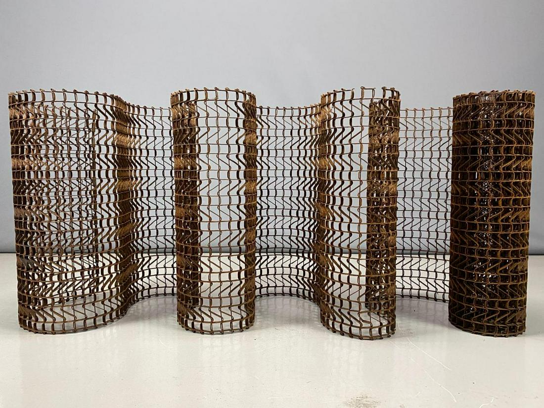 Monumental 16' Industrial Iron Floor Mat, Room Divider (1 of 17)