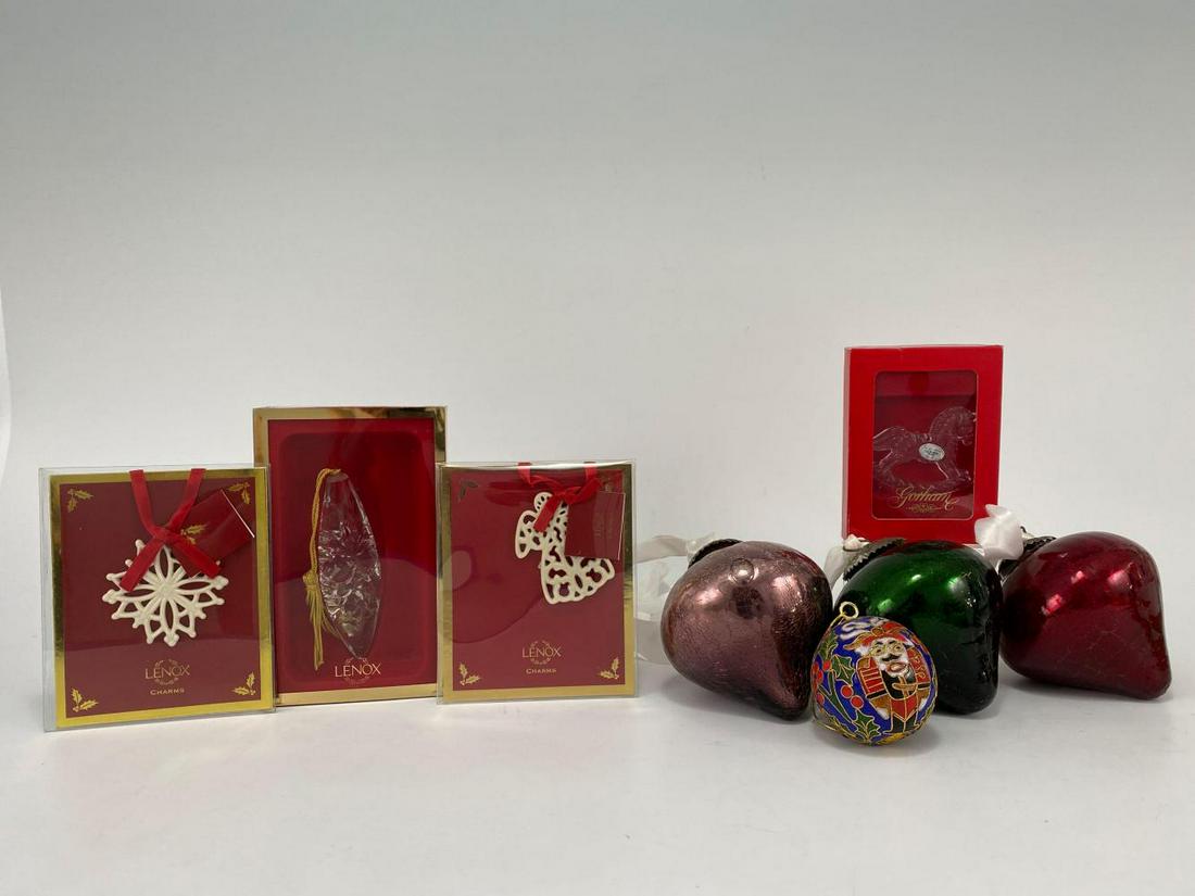 Christmas Ornament Lot. Gorham, Lenox (1 of 10)