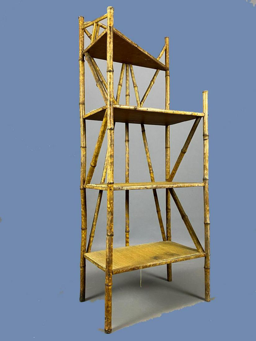 Antique English Aesthetic Movement Bamboo Whatnot (1 of 10)