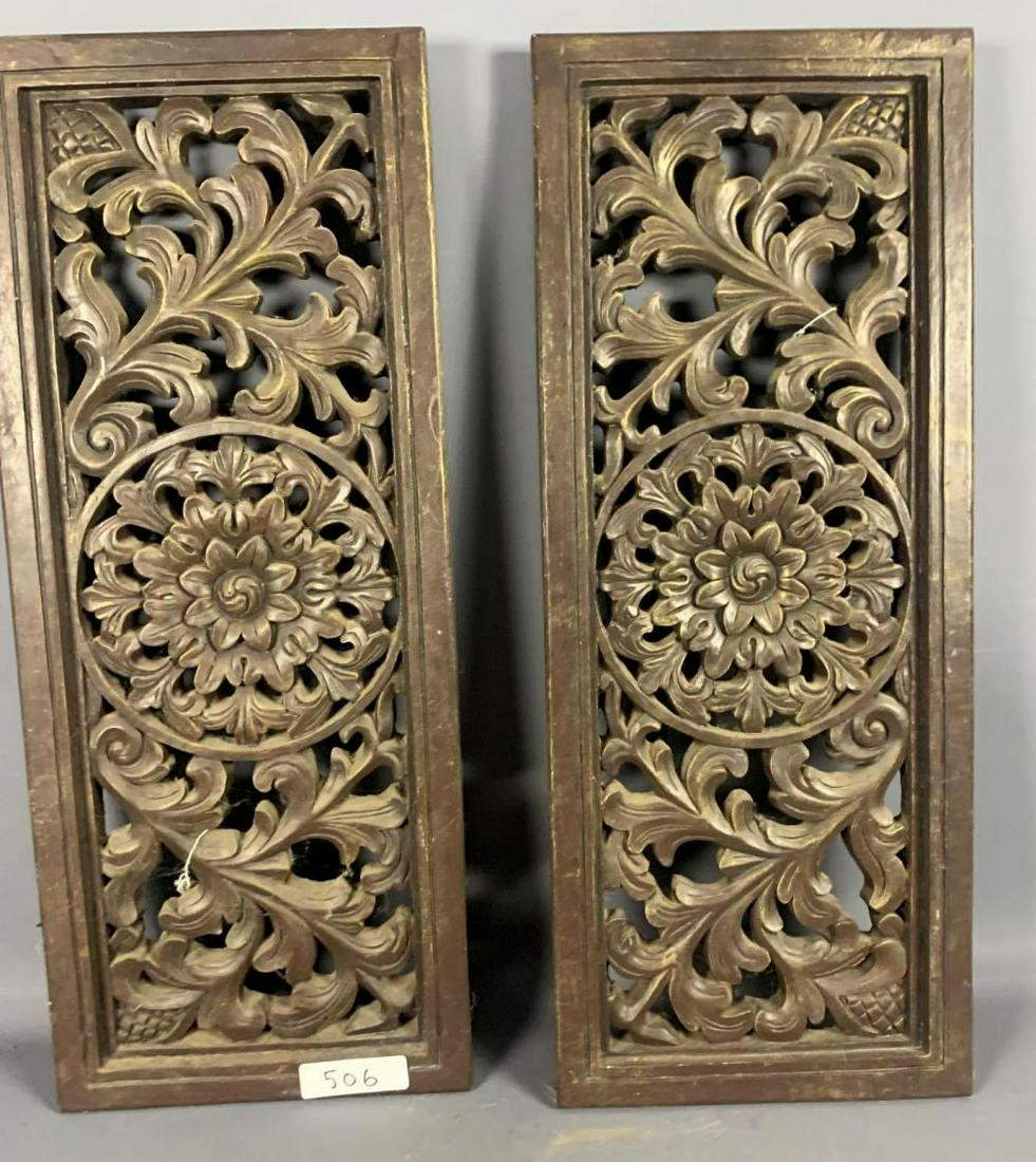 Vintage decorative wood panels (1 of 6)