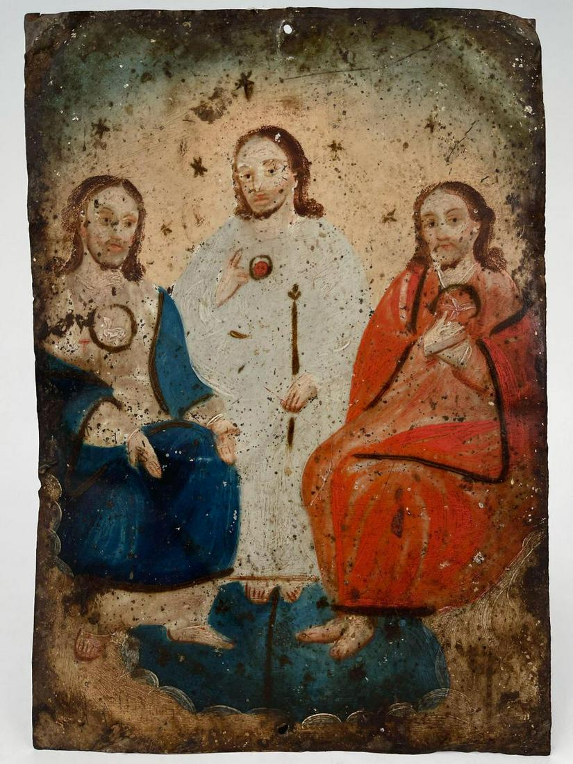 Mexican Retablo Painting on Tin (1 of 10)