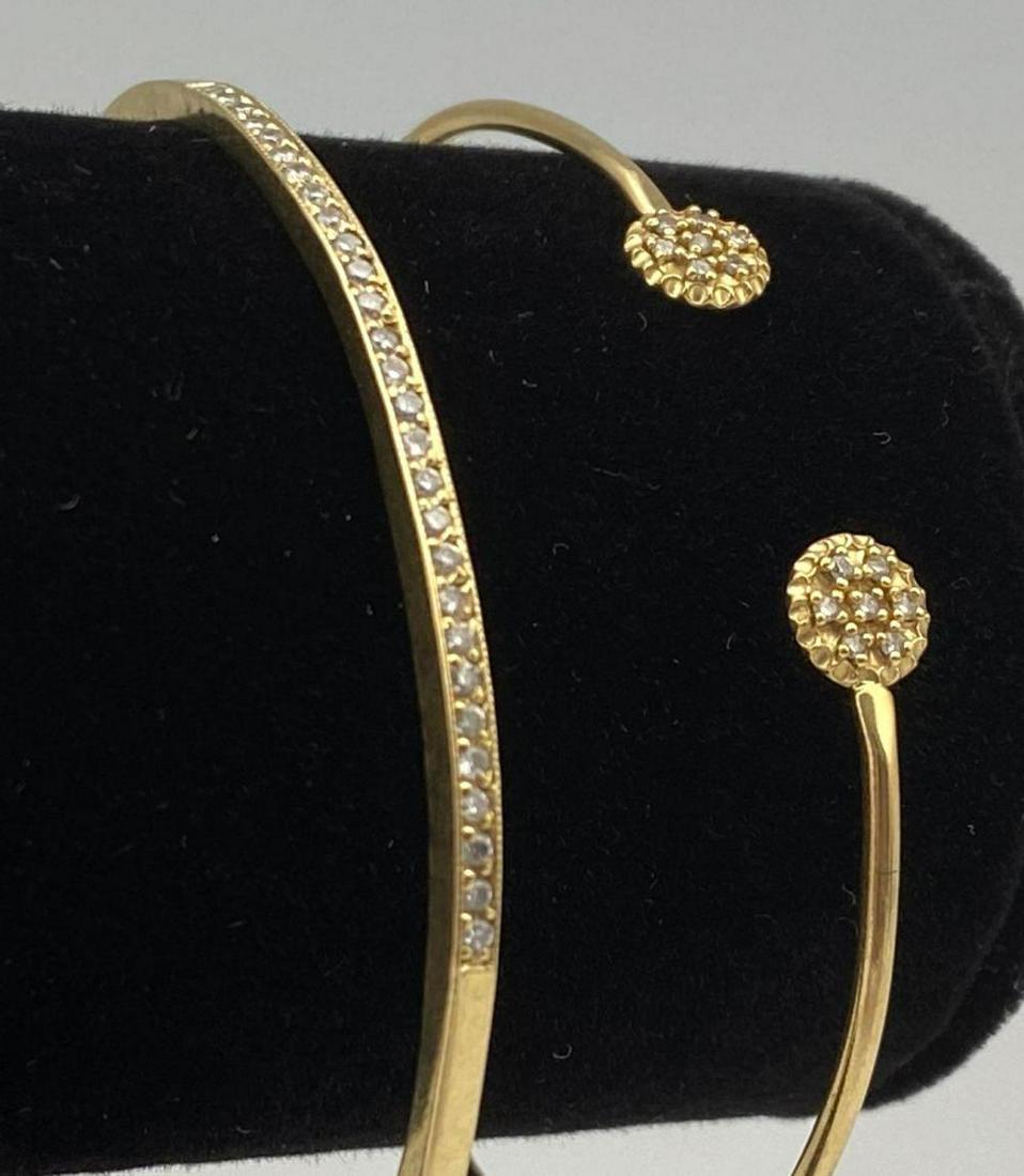2 14K Gold Diamond Bracelets (1 of 9)