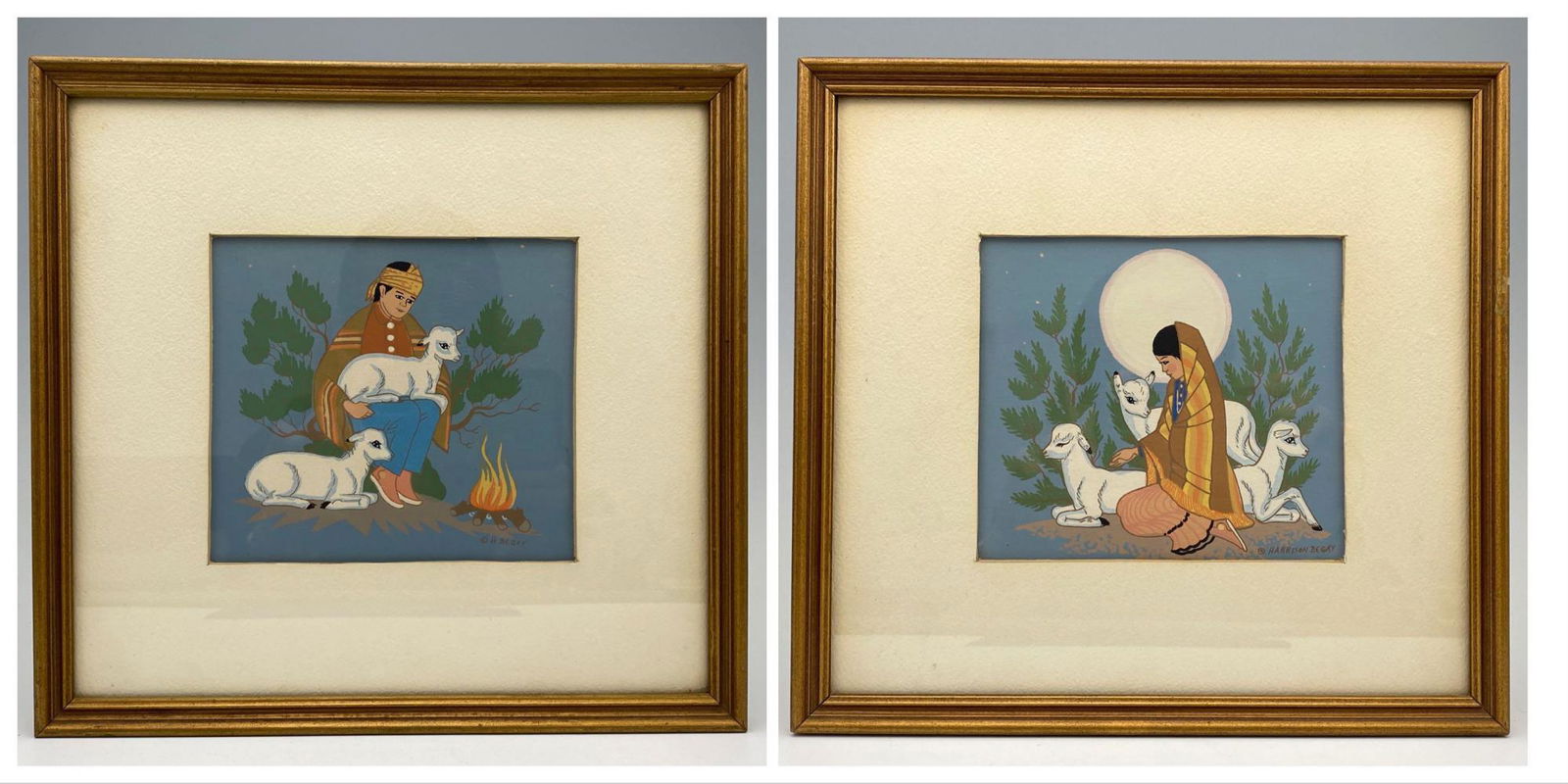 Two Harrison Begay Silkscreen Native American Prints, (1 of 7)