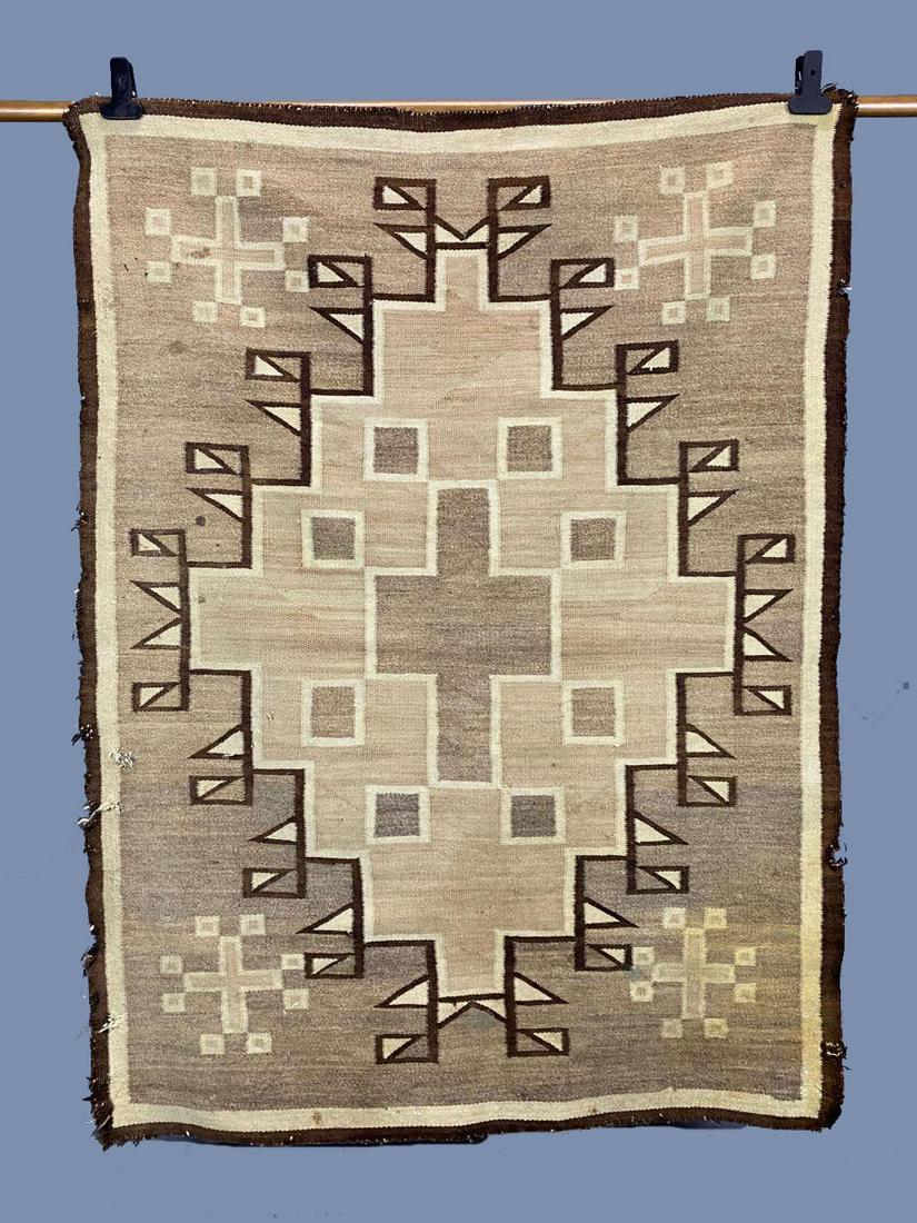 Native American Navajo Natural Rug With 5 Spiderwoman (1 of 12)
