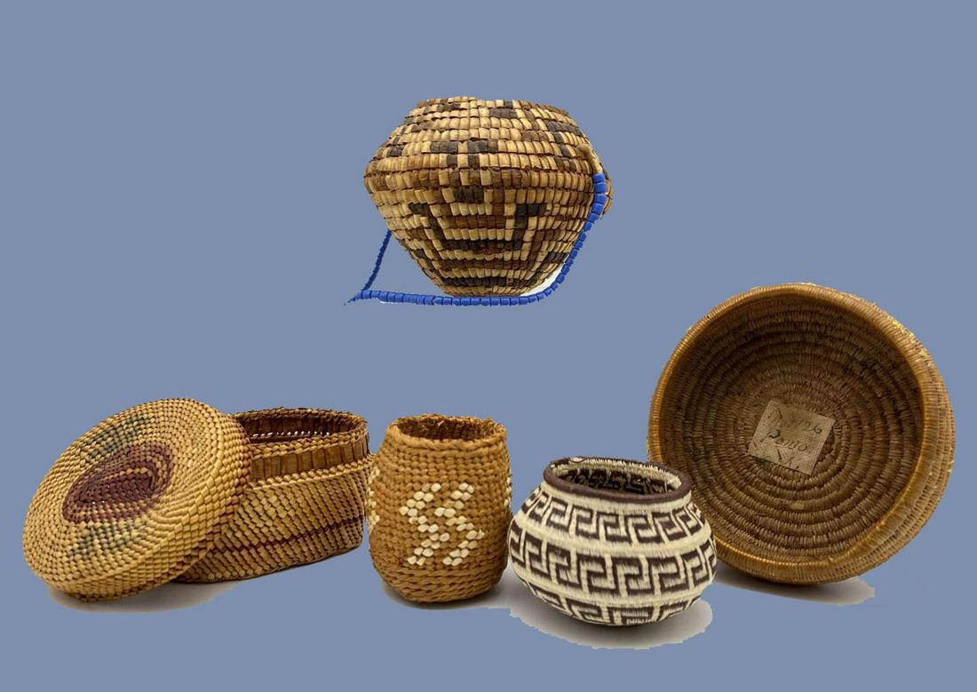 5 Native American Woven Baskets (1 of 19)