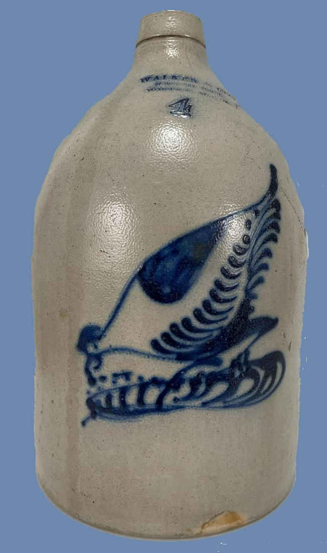 Antique Walker And Co Stoneware Crock (1 of 12)