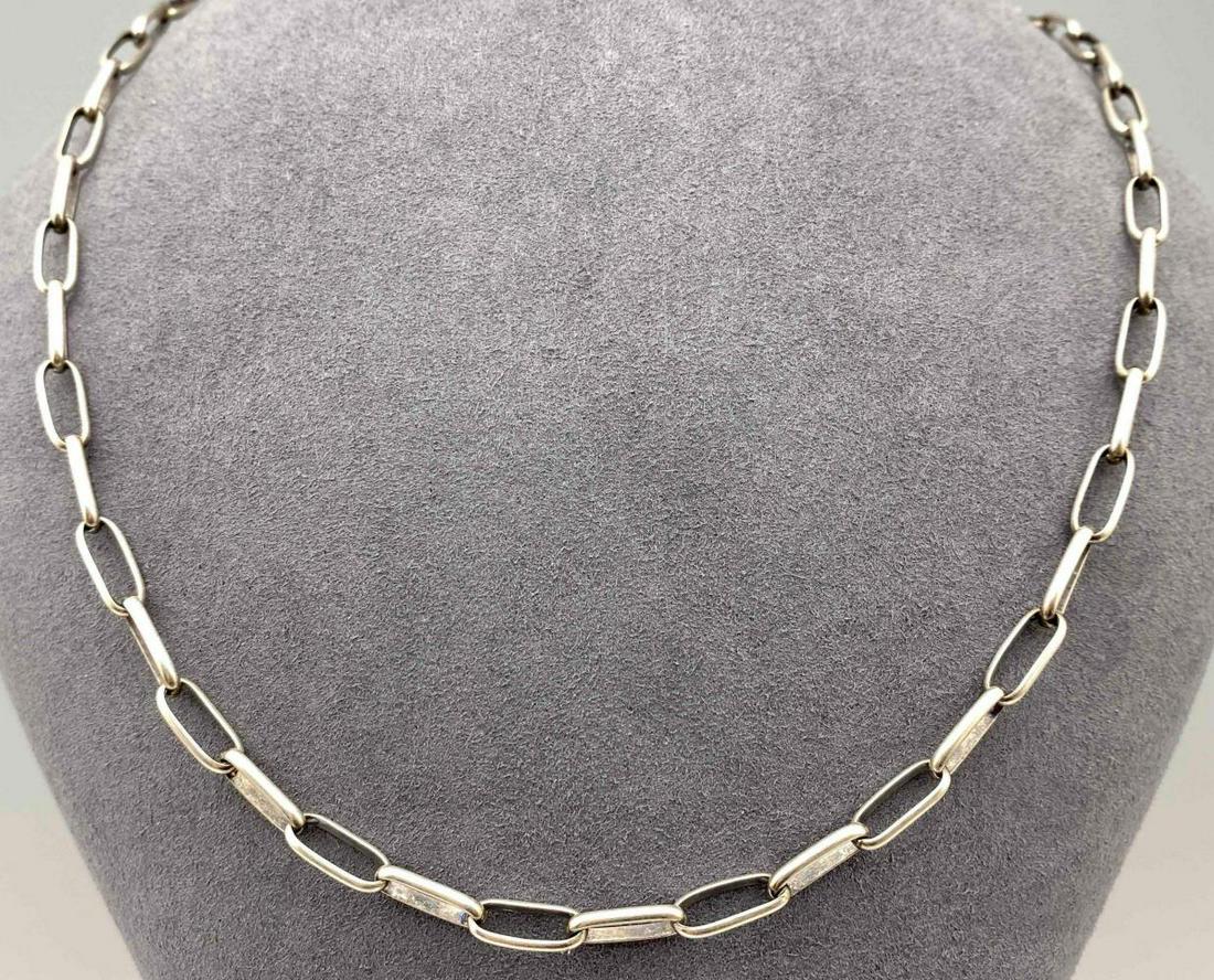 Navajo Handmade Sterling Silver Link Chain (1 of 4)