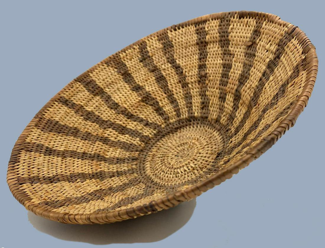 Older Native American Basket: Older Native American Basket. Approximately 8.875 x 8.75 x 3.5 in.