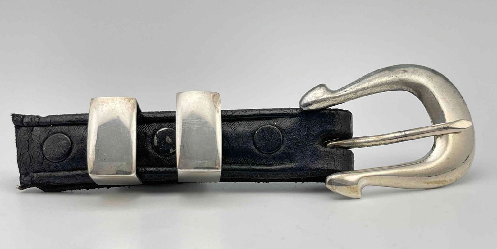 Navajo Sterling Silver Belt Buckle.By Master (1 of 6)