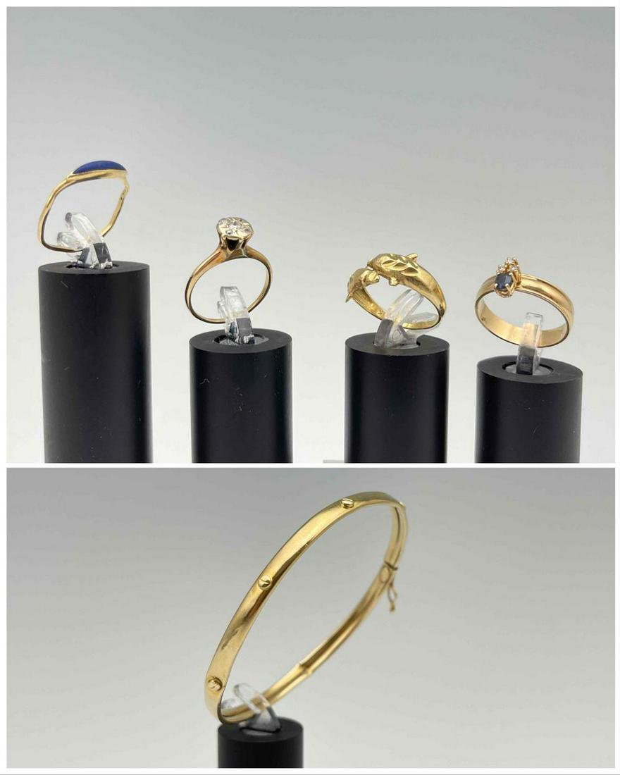 14k Gold Lot Of Bracelet And Rings (1 of 15)