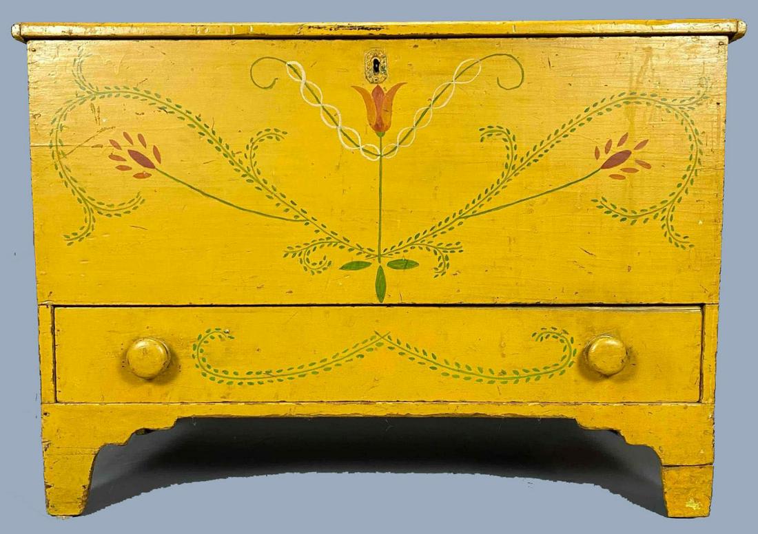 Antique American Painted Blanket Chest (1 of 15)