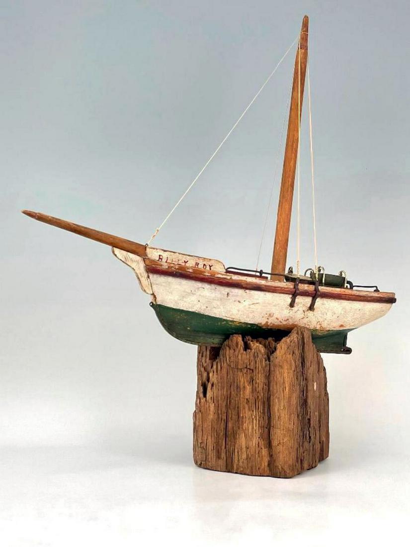 Older California Folk Art Model Boat (1 of 19)