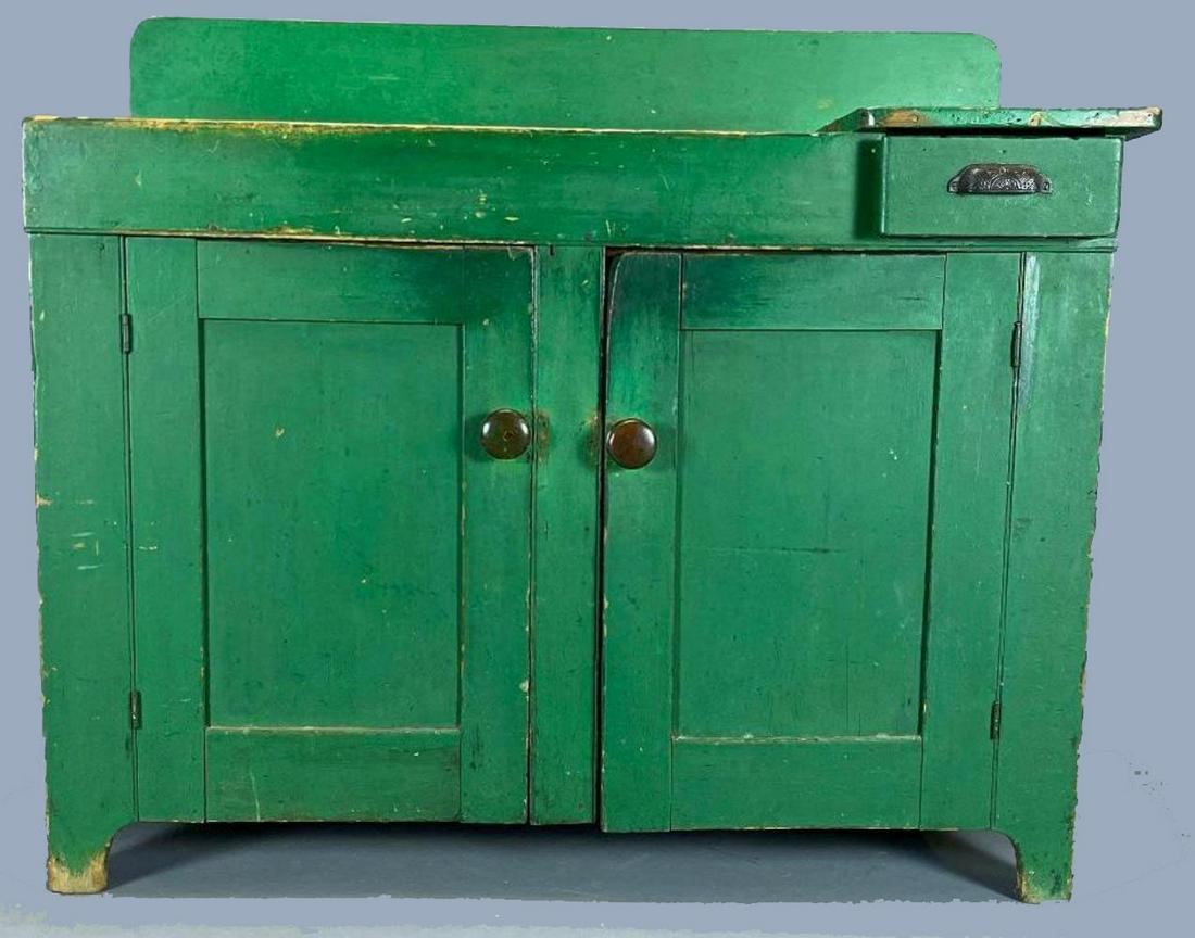 Antique Wash Basin Or Stand With Original Paint In (1 of 13)