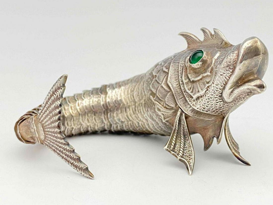 Fine Spanish Silver Articulated Fish Model or Figurine (1 of 10)
