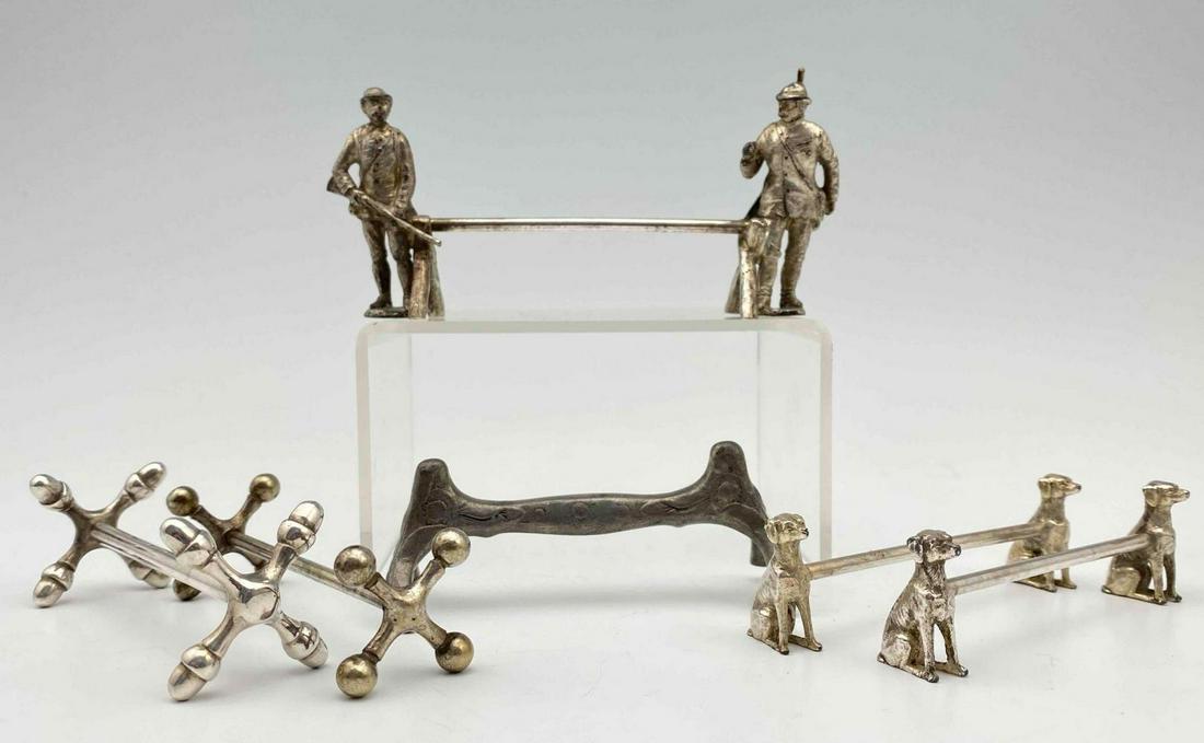 6 Antique Knife Rests, Jacks, Soldiers, Dogs (1 of 19)