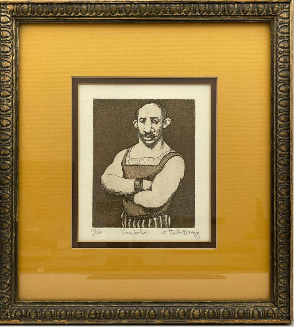 Charles Bragg Etching, Lombola (1 of 7)