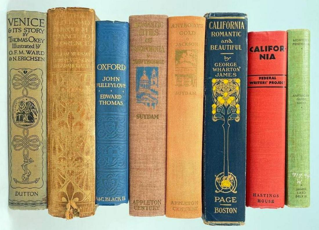 Antique & Vintage Books On California & Europe: Books On California And European Cities. Monterey Peninsula American Guide Series By James Ladd Delkin 1941, California American Guide Series By The Federal Writers Project 1949, Romantic Cities Of Ca