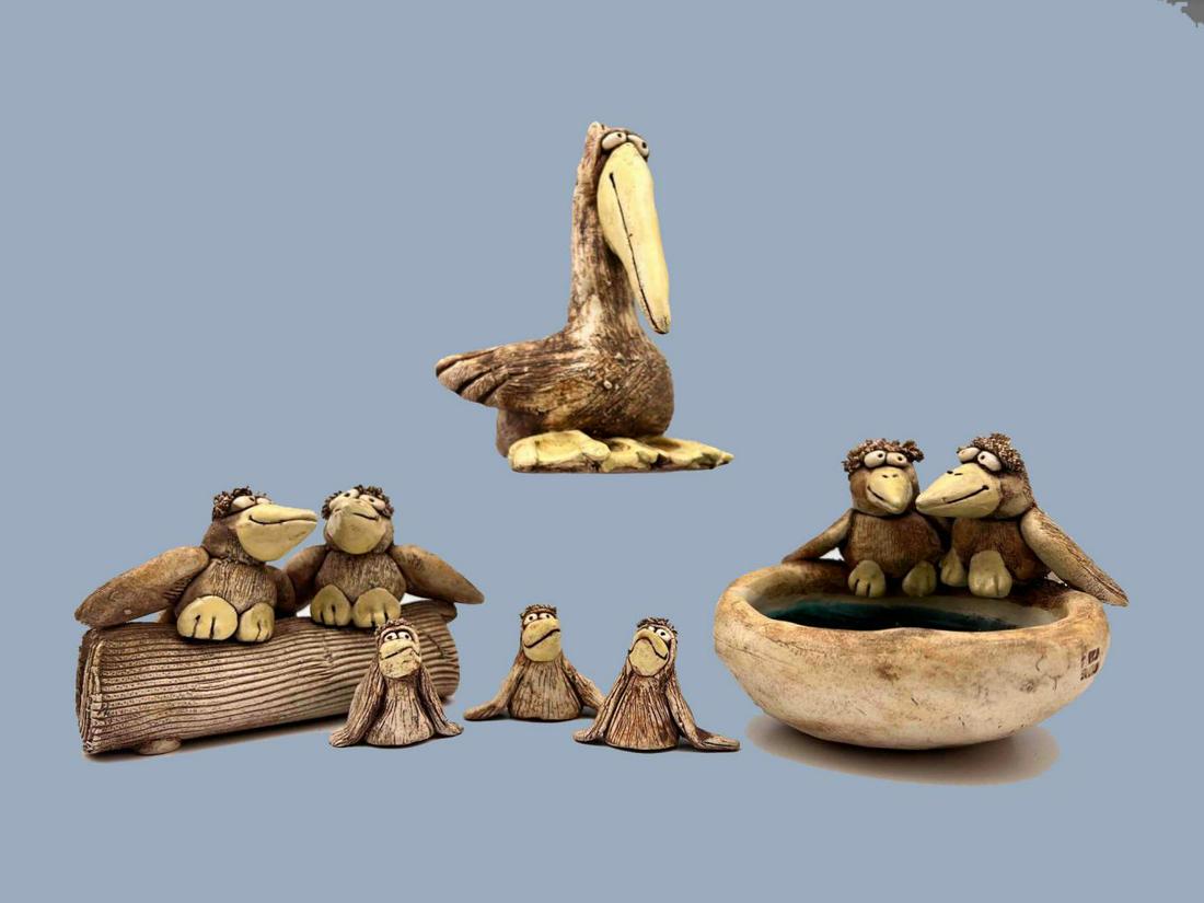 6 Wild Earth Stoneware Birds (1 of 20)