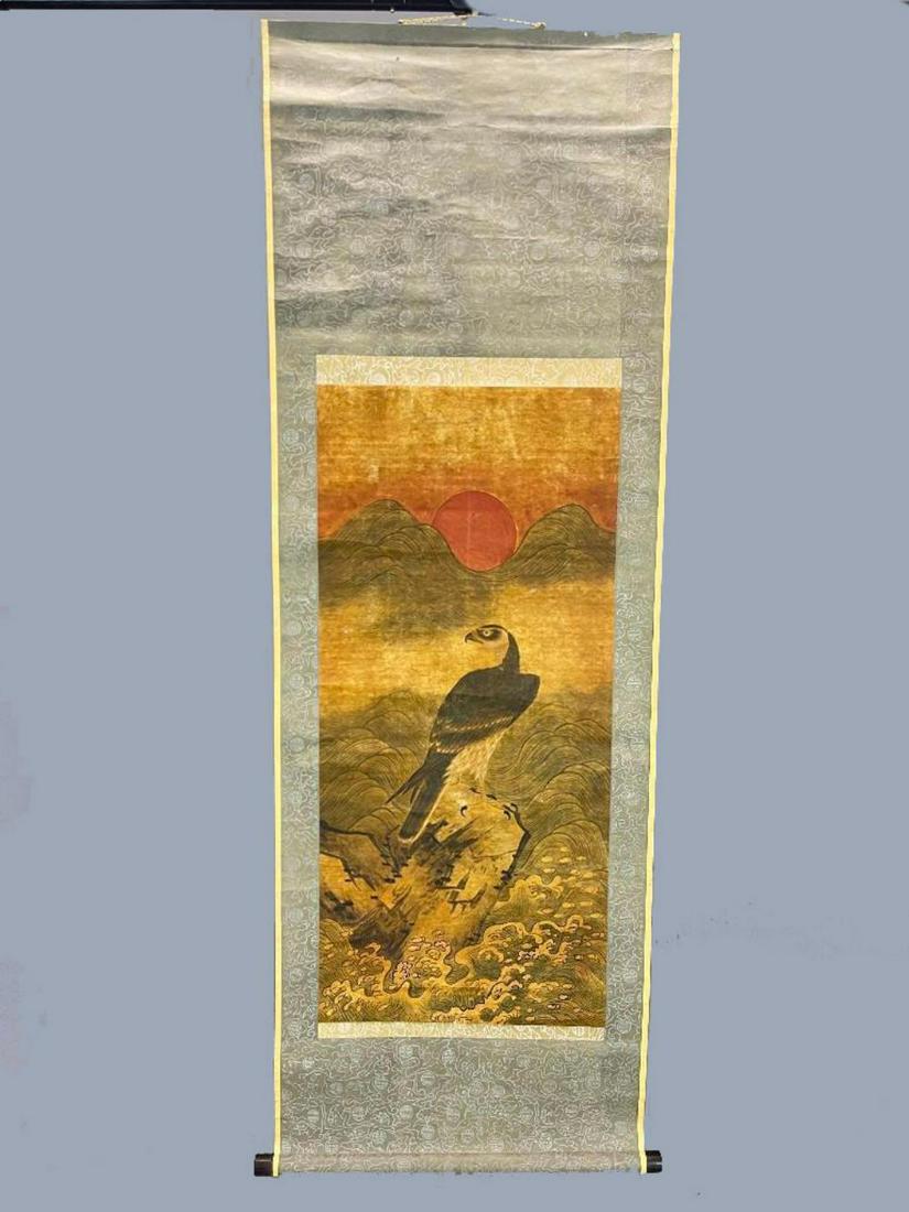 Antique Japanese Scroll Painting, Unsigned (1 of 12)