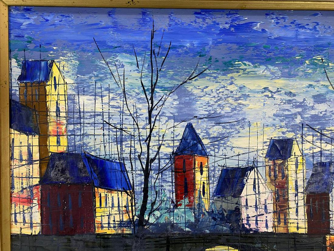 Scandinavian School Modernist Oil on Canvas, Possibly (1 of 9)