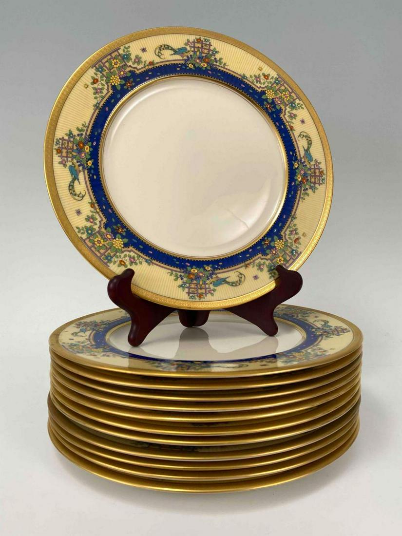 12 LenoxDinner Plates, Flowers, Trellis, Birds (1 of 13)