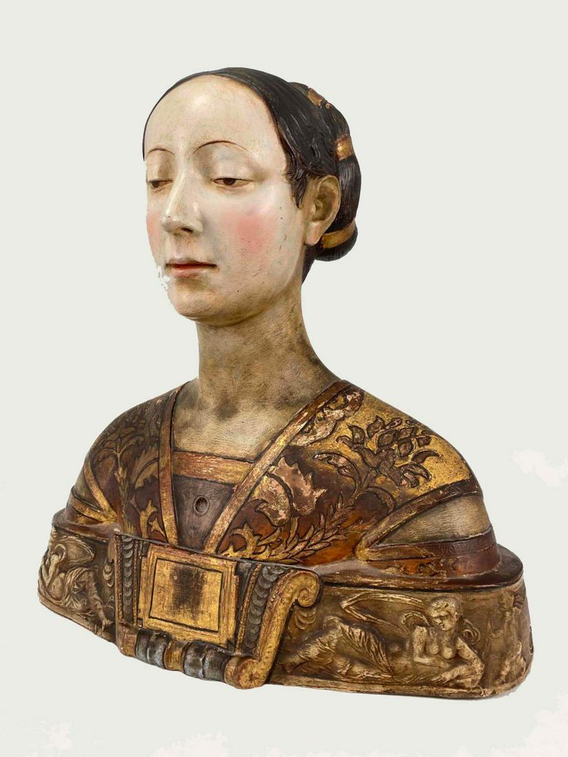 Fine Italian Pottery Bust (1 of 15)