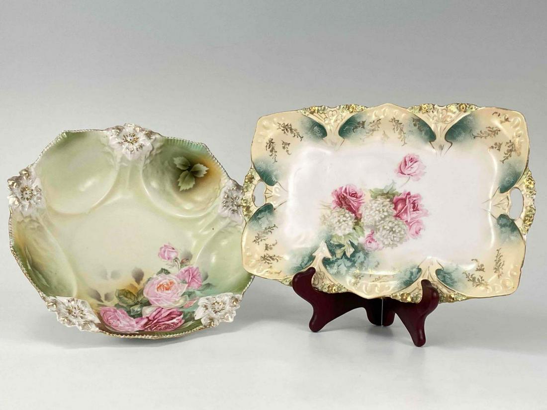 RS Prussia Red Mark Porcelain Berry Bowl And Tray (1 of 15)