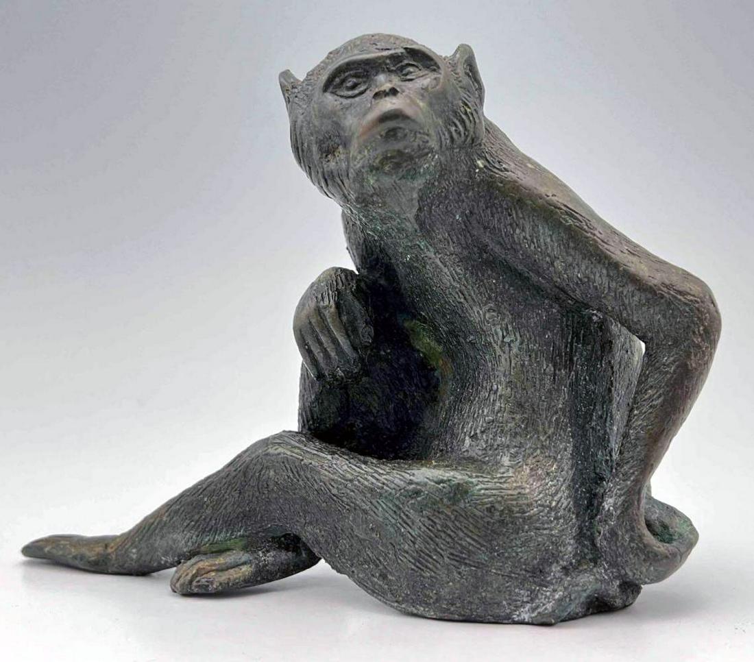 Japanese Bronze Macaque Figure (1 of 10)