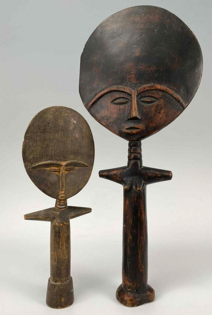 Two Carved Ashanti African Fertility Dolls (1 of 20)