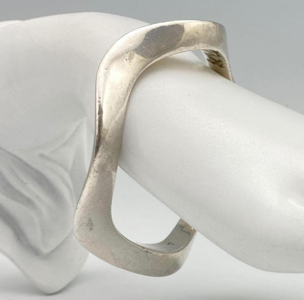 Vintage Mexican Modernist Sterling Silver Bracelet (1 of 6)