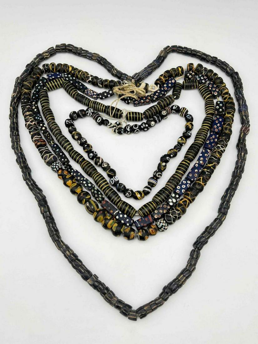 Five Strands of Venetian African Trade Beads (1 of 11)