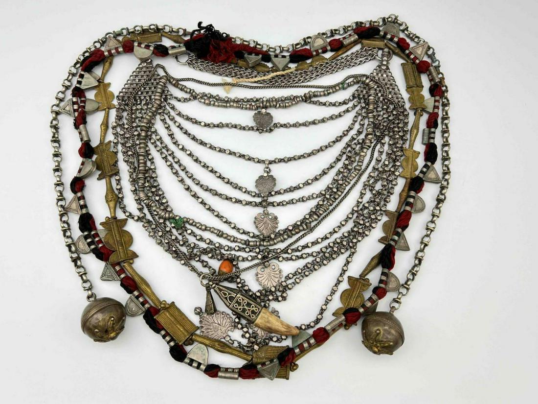 Six African Metal Necklaces, Probably Moroccan, Unknown (1 of 20)