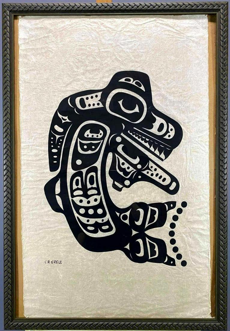 Charles B Greul, Haida Silkscreen on Paper (1 of 20)