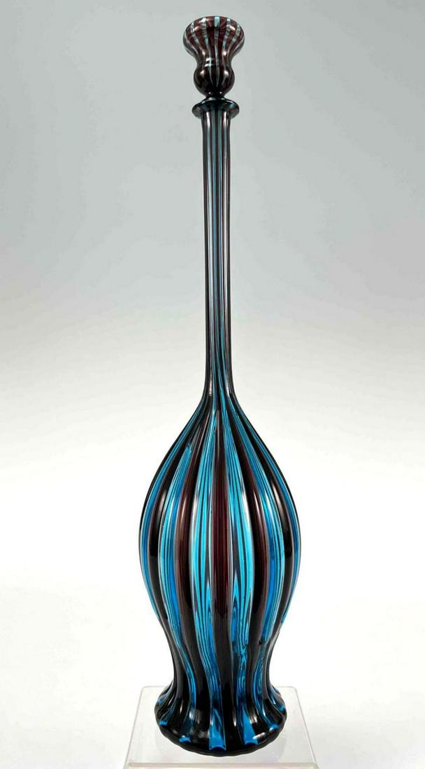 Fine Murano Art Glass Decanter, Manner of Gio Ponti (1 of 15)