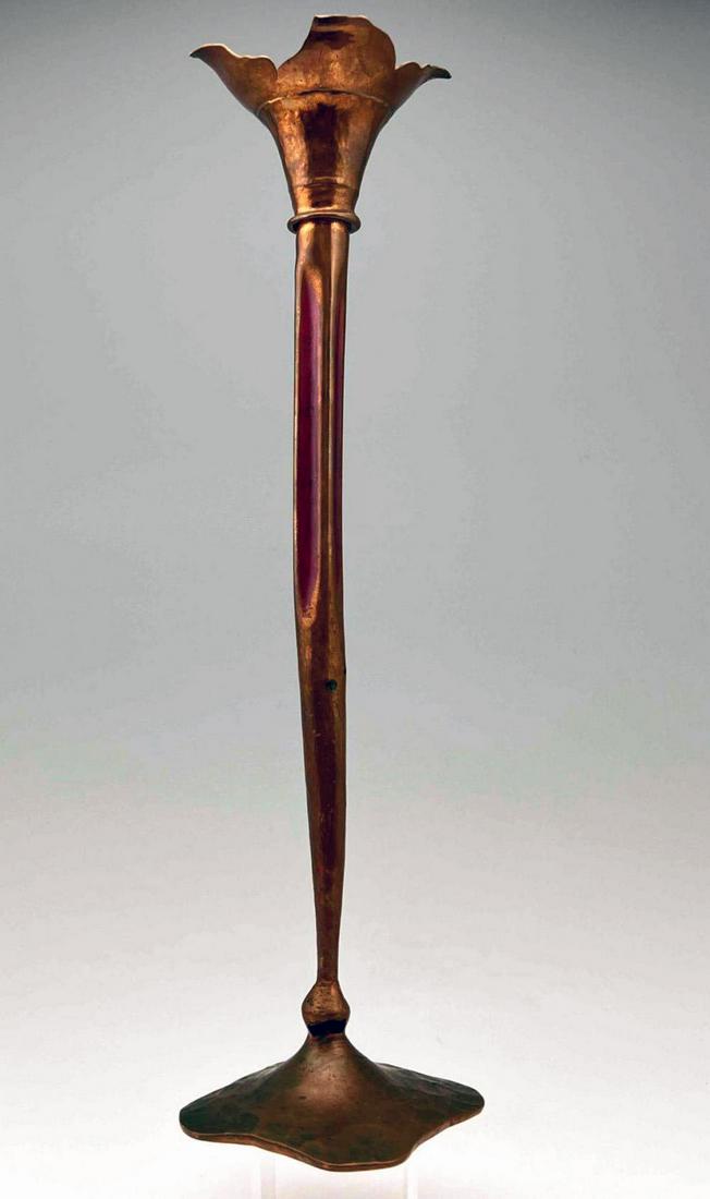 Hessel Studios Arts And Crafts Copper Candlestick (1 of 14)