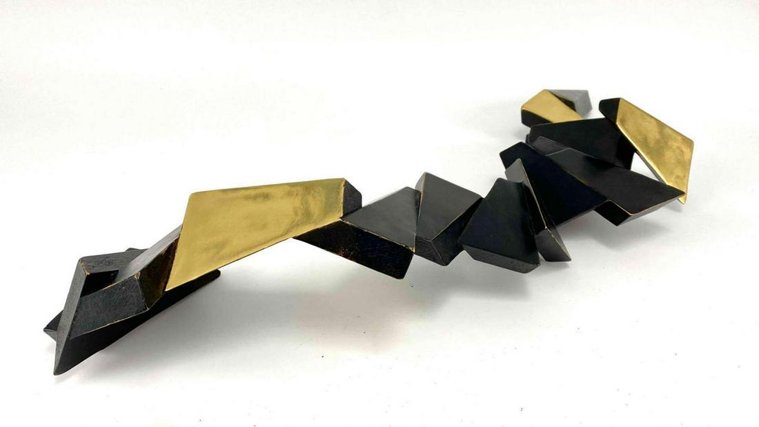 David Liao, "Dreamer Maker", Abstract Geometric Bronze Sculpture (1 of 20)