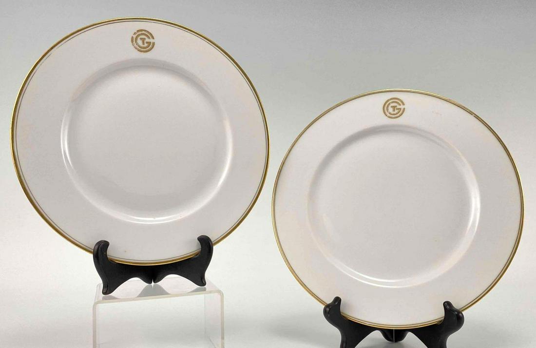 Pair of SS Normandie Limoges Dinner Plates (1 of 13)