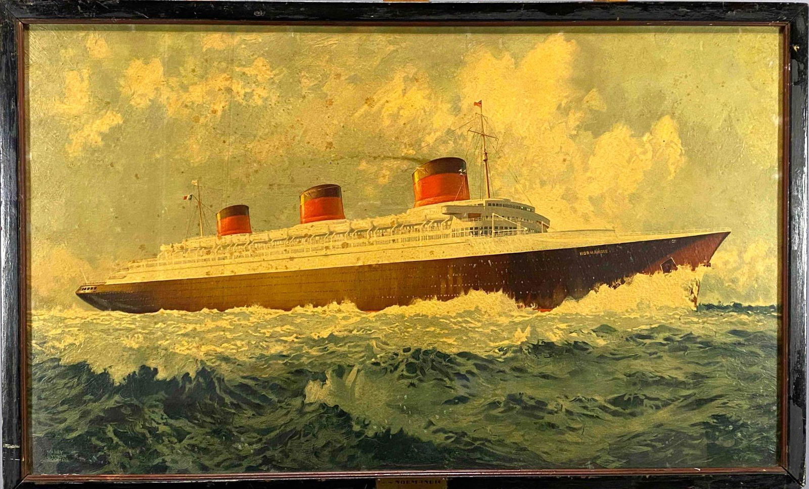 Harry Hudson Rodmell, SS Normandie, Oil on Canvas (1 of 19)
