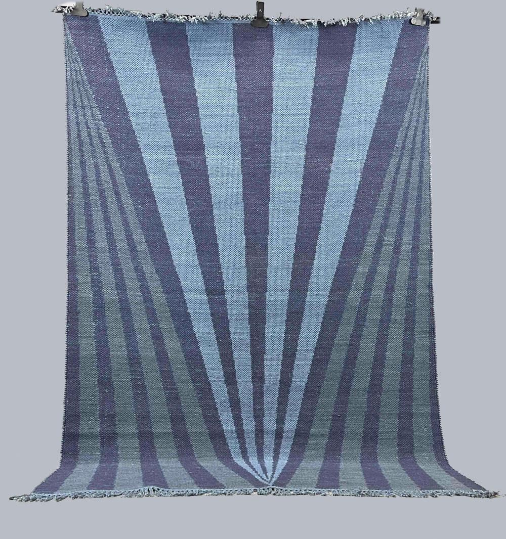 Art Deco Style Geometric Handwoven Wool Rug (1 of 20)