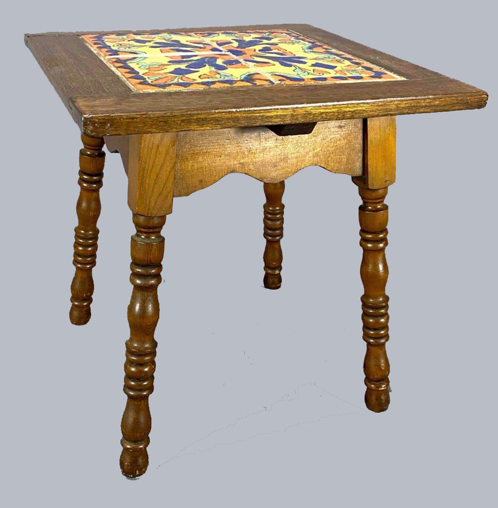 Arts And Craft Mission Tile Top Table (1 of 20)