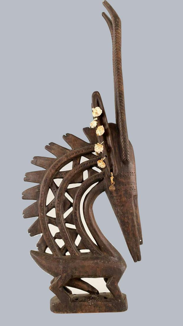 Bambara Carved Wood Antelope Crest, Mali Africa (1 of 19)