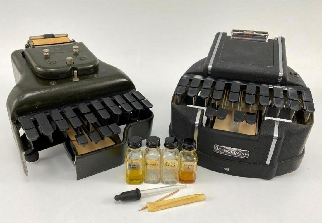 Two Court Stenographer Stenograph Machines, Used in Santa Cruz County Court (1 of 19)