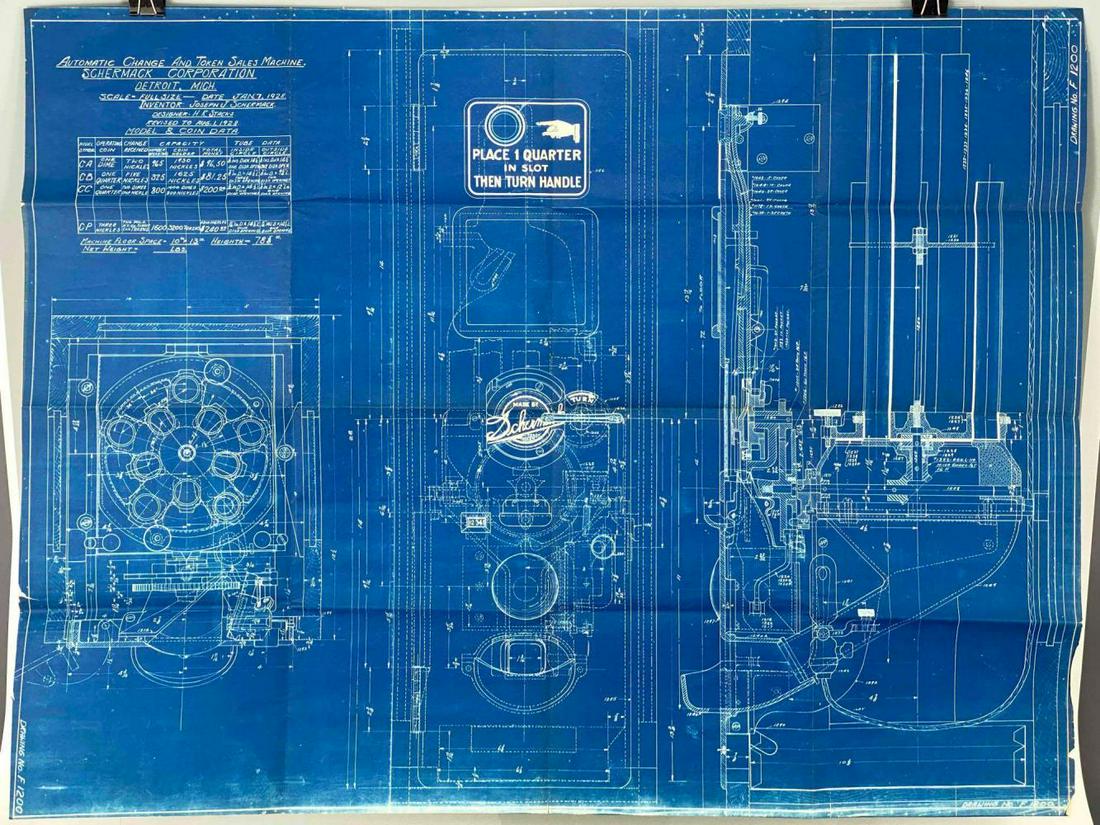 1928 Industrial Blueprints for Change Machine (1 of 19)