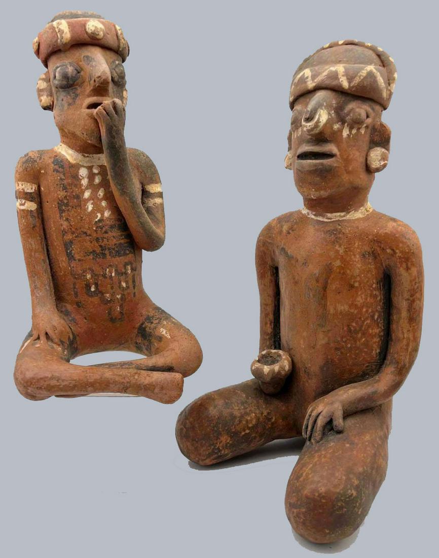 Two Pre-Columbian Style Terra Cotta Nayarit Figures (1 of 17)