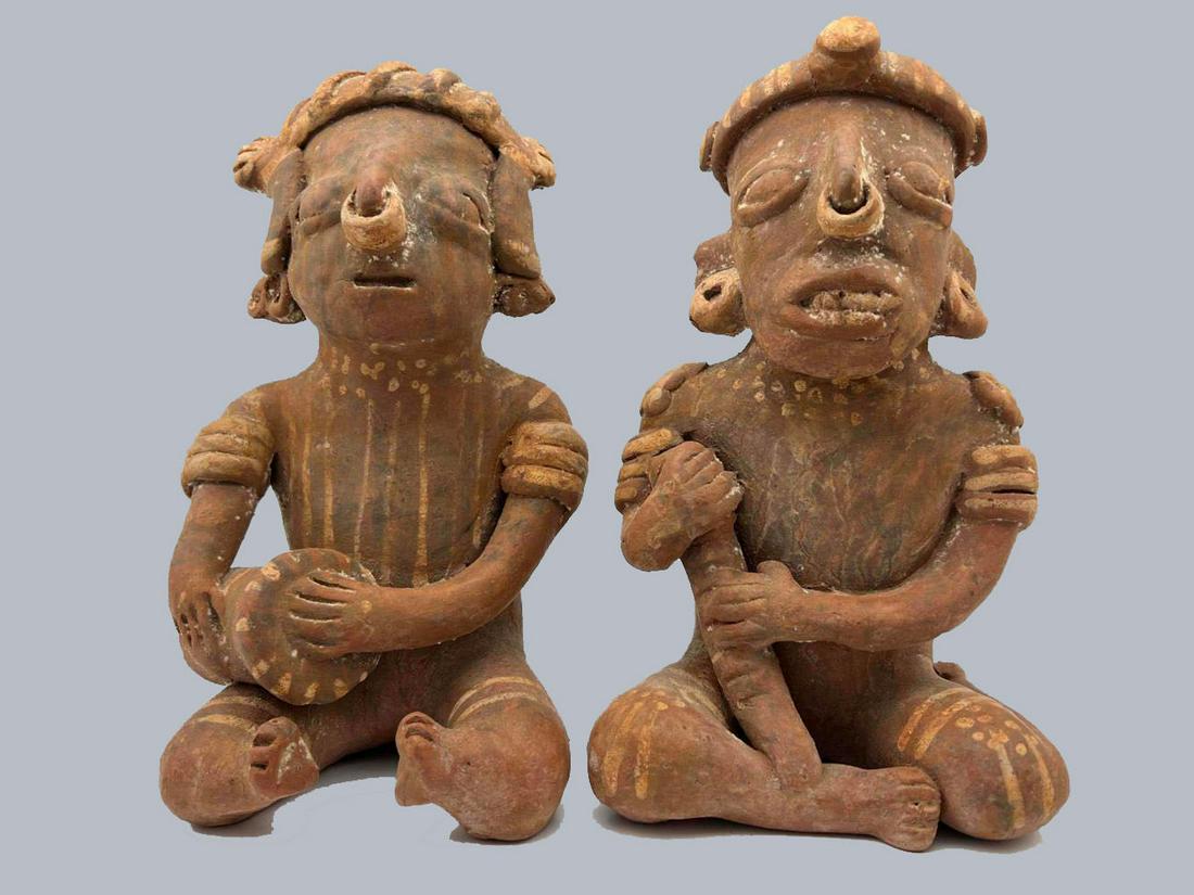 Two Pre-Columbian Style Terra Cotta Nayarit Figures (1 of 18)
