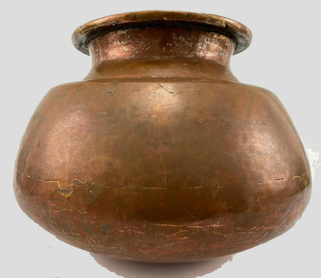 Large Copper Vessel or Pot (1 of 18)