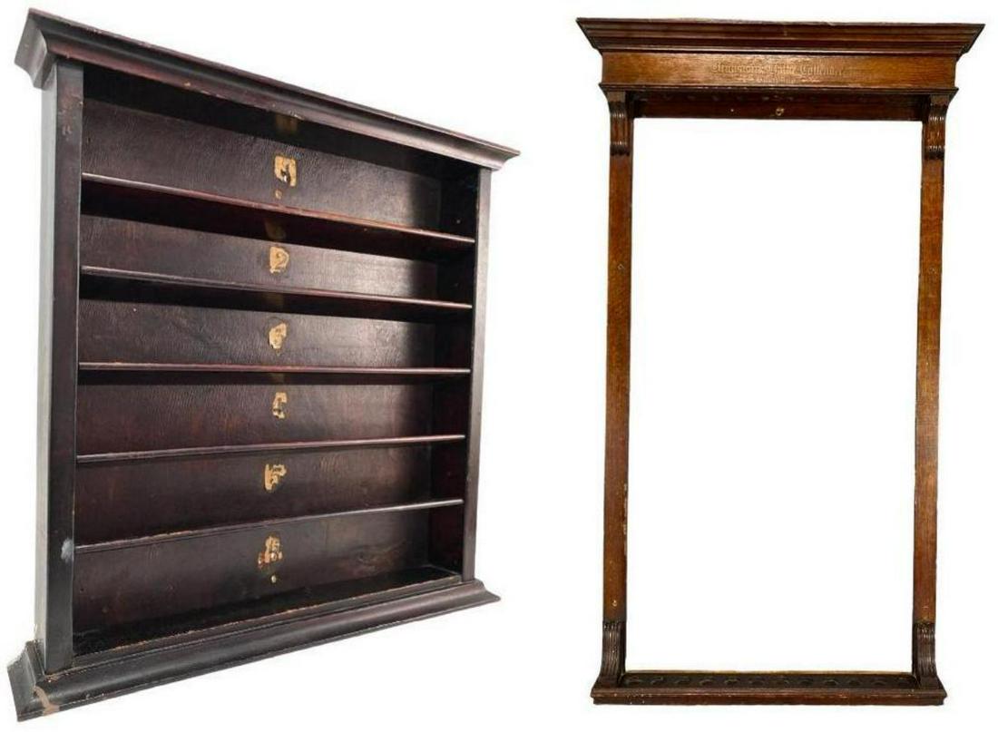 Antique Brunswick Billiards Cue Stick And Ball Rack (1 of 20)